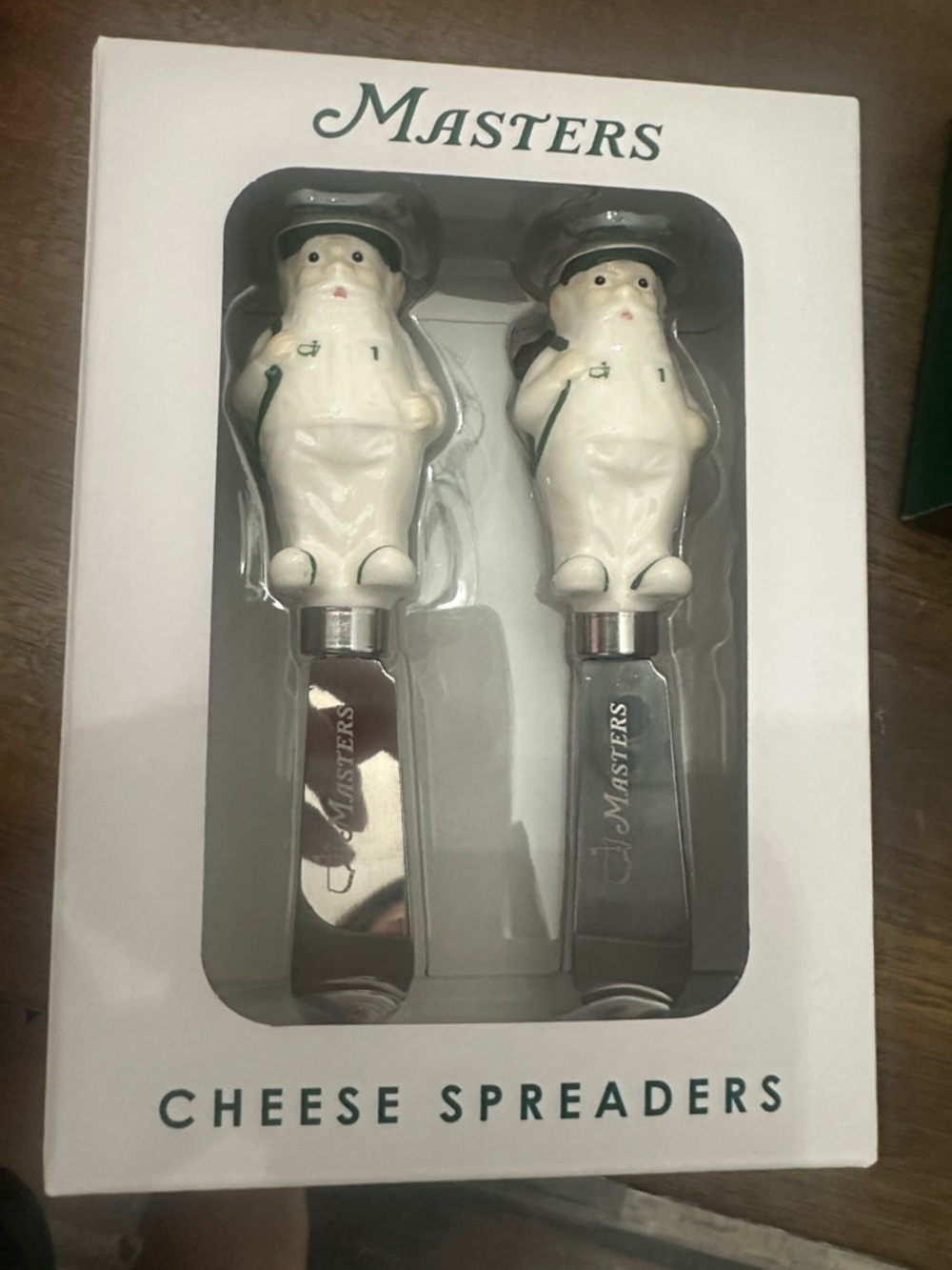 Masters White Golfer Cheese Spreaders (Set of 2)